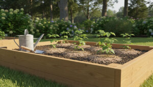 Plantera hallon i pallkrage – Rätt avstånd, jord & skötsel